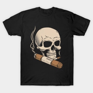 Skull with Cigarette T-Shirt